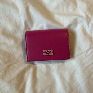 Pink GANNI Bou Wallet without strap